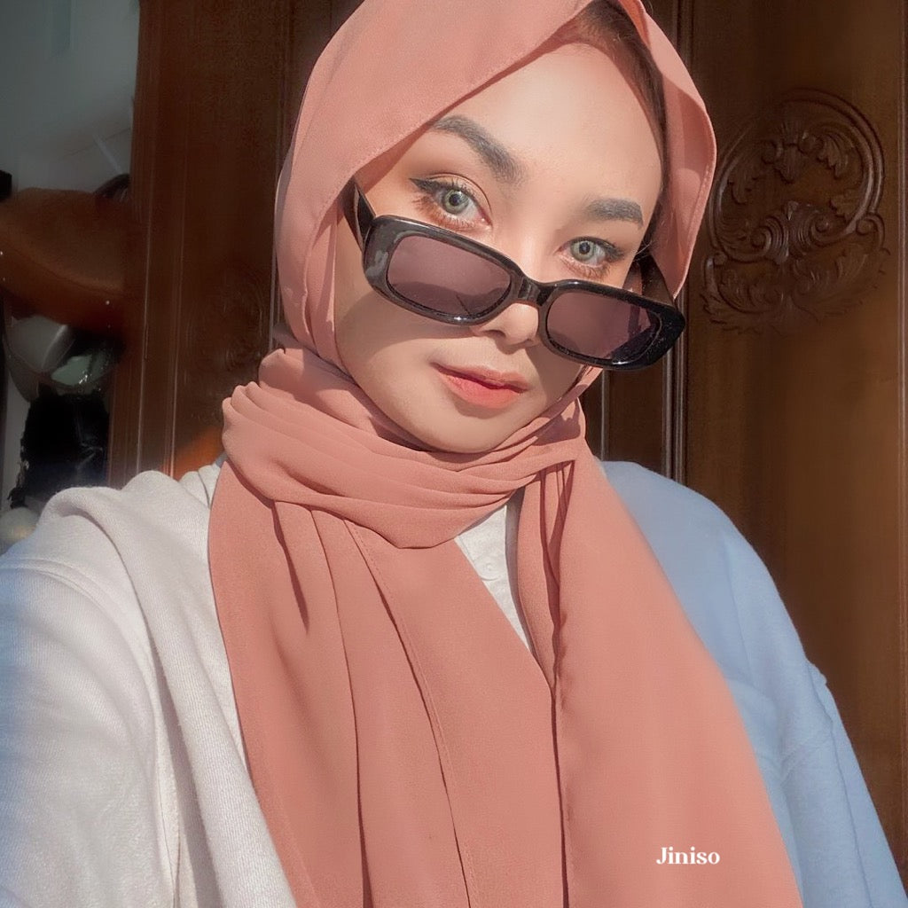 JINISO - Aura Jane Mauve Active Hijab Pashmina Shawl