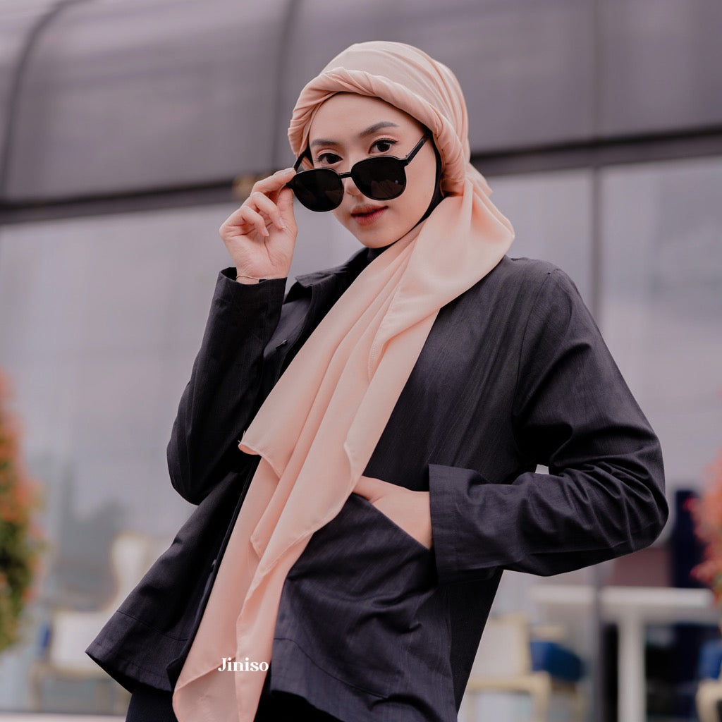 JINISO - Aura Coco Milk Active Hijab Pashmina Shawl