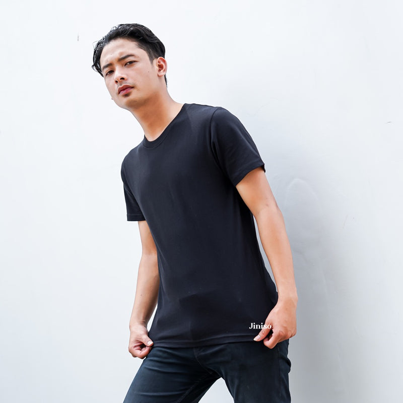 JINISO Kaos Pria Everyday Basic Polos T-Shirt