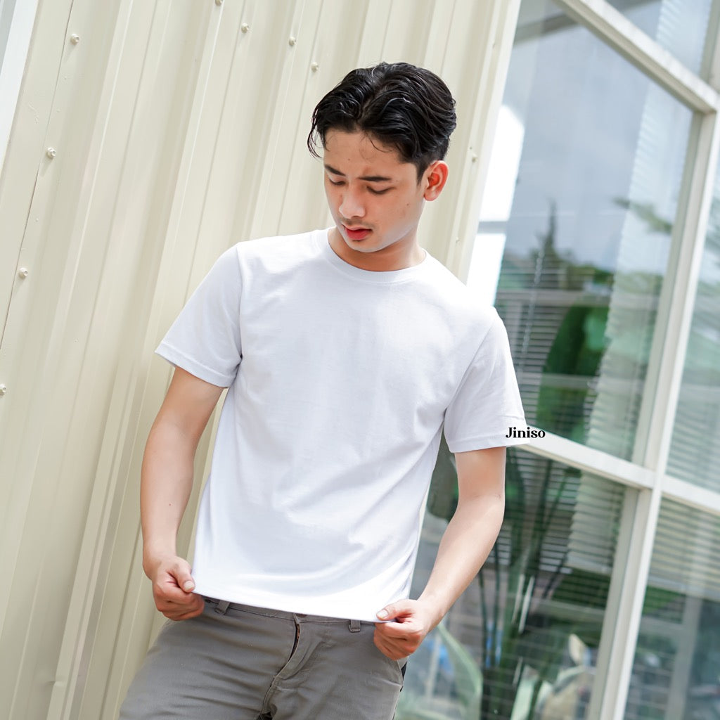 JINISO Kaos Pria Everyday Basic Polos T-Shirt