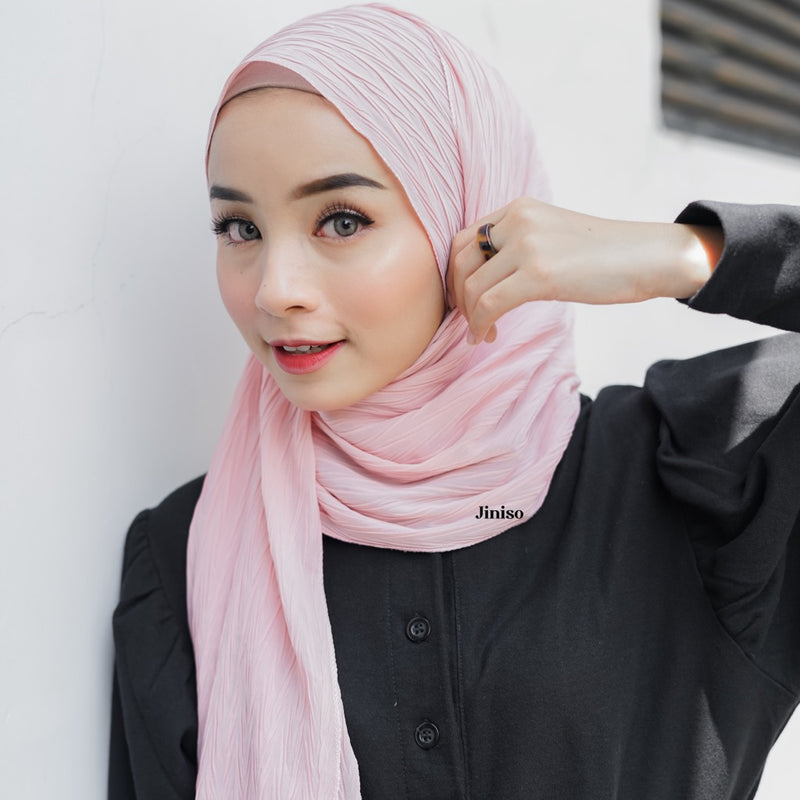 JINISO - Aura Nude Peach Active Hijab Pashmina Shawl