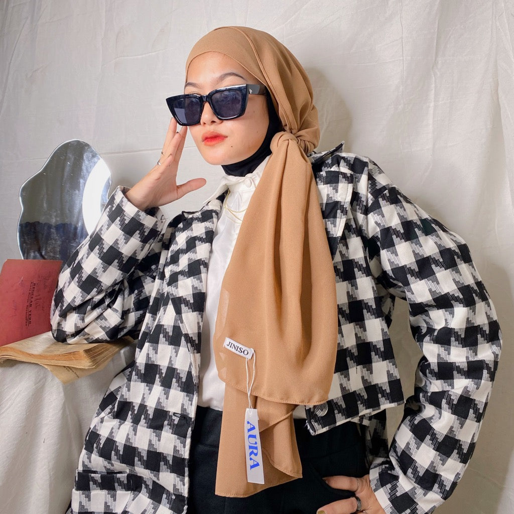 JINISO Earth Tone Pashmina Hijab Basic AURA