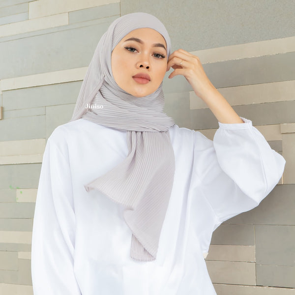 JINISO - Aura Icy Silver Active Hijab Pashmina Shawl
