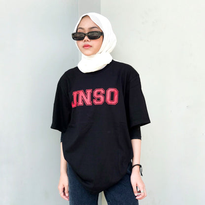 JINISO Kaos Oversize T-Shirt Classic Hitam JNSO Red