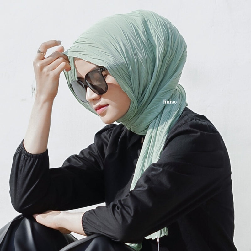 JINISO - Aura Matcha Latte Active Hijab Pashmina Shawl