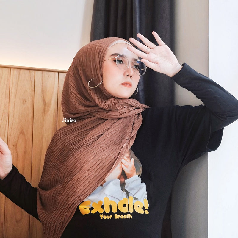 JINISO - Aura Dalgona Active Hijab Pashmina Shawl