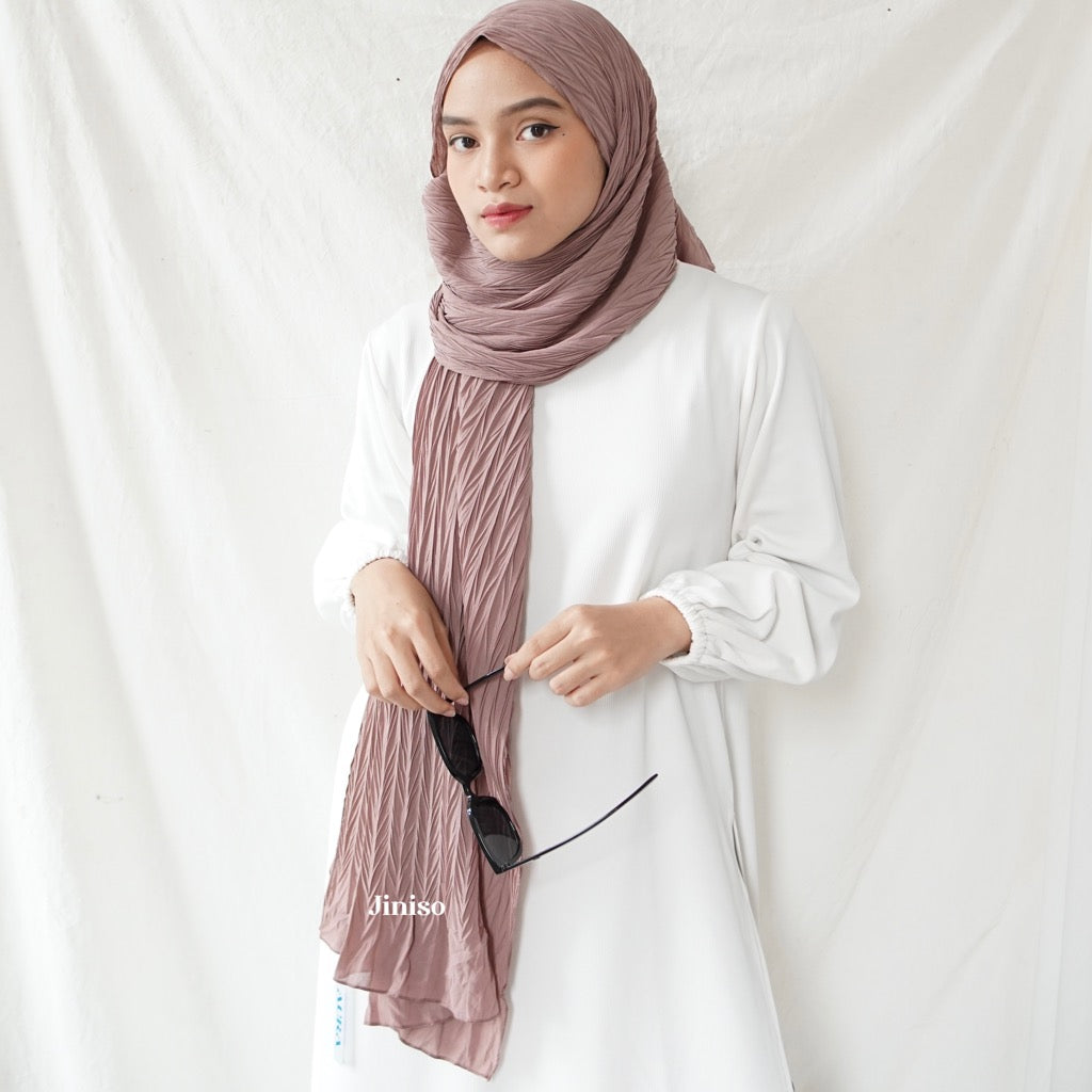 JINISO - Aura Dusty Rose Active Hijab Pashmina Shawl