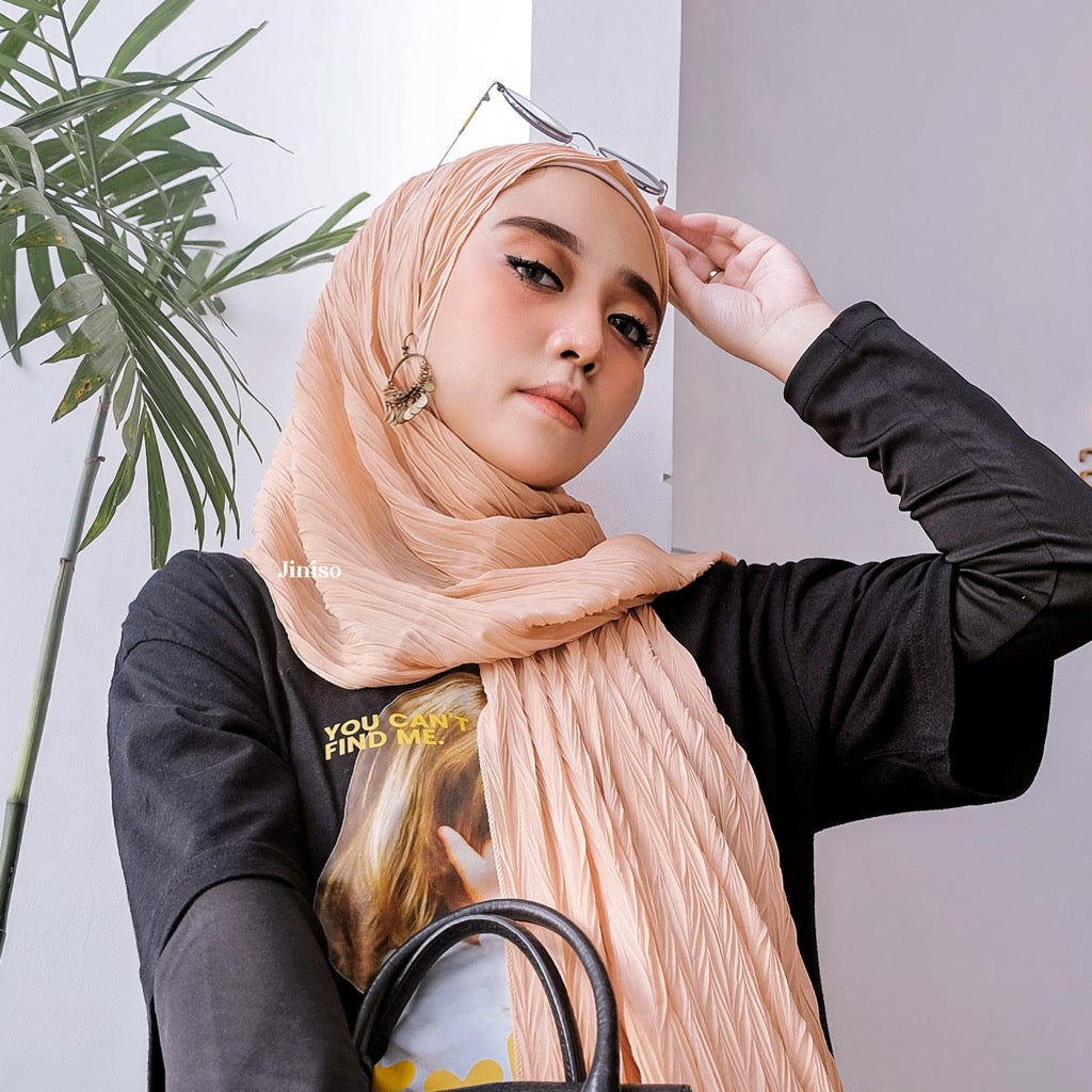 JINISO - Aura Coco Milk Active Hijab Pashmina Shawl