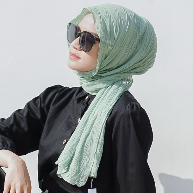 JINISO - Aura Matcha Latte Active Hijab Pashmina Shawl