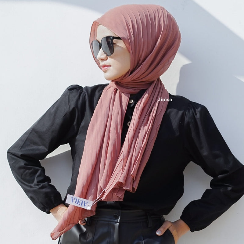 JINISO - AURA Active Hijab Pashmina Full Plisket Wave