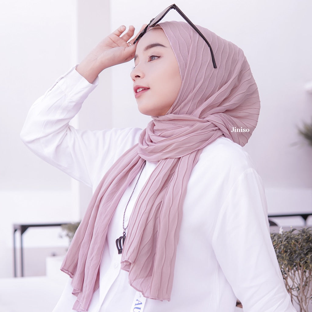 JINISO - AURA Active Hijab Pashmina Full Plisket Wave