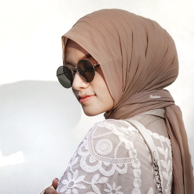 JINISO - Aura Hazelnut Active Hijab Pashmina Shawl