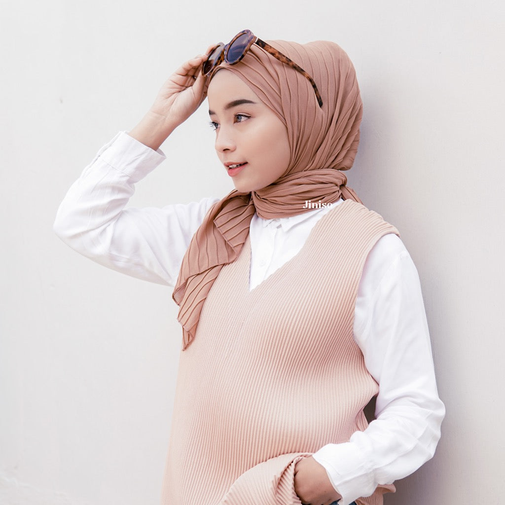 JINISO - AURA Active Hijab Pashmina Full Plisket Wave