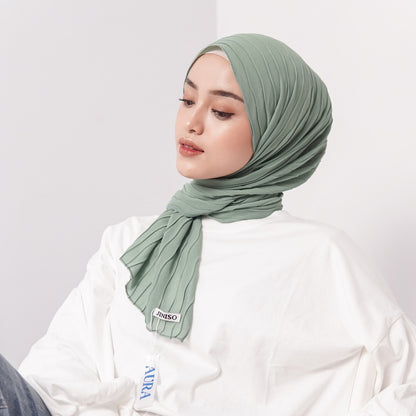 JINISO - Aura Matcha Latte Active Hijab Pashmina Shawl