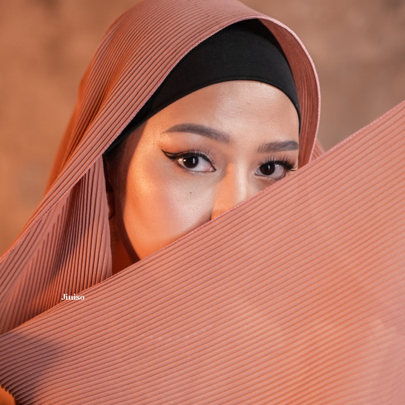 JINISO - Aura Jane Mauve Active Hijab Pashmina Shawl