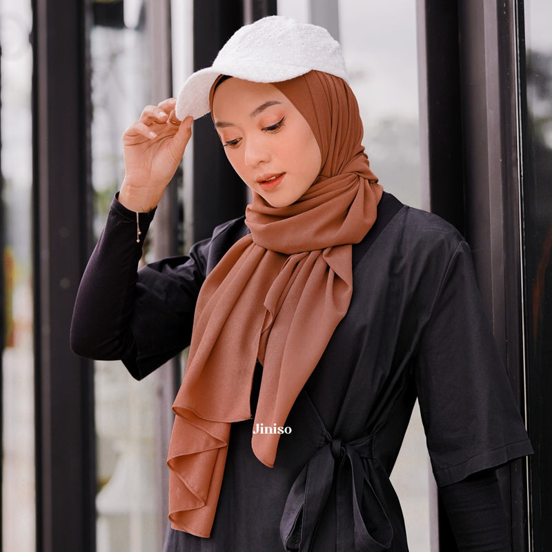 JINISO - Aura Dalgona Active Hijab Pashmina Shawl