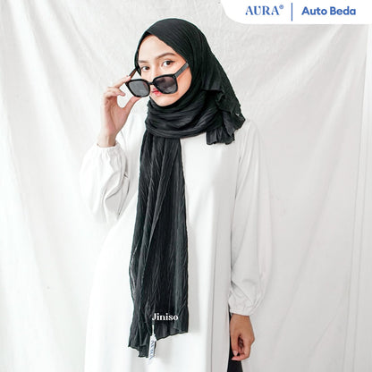 JINISO - Aura Black Active Hijab Pashmina Shawl