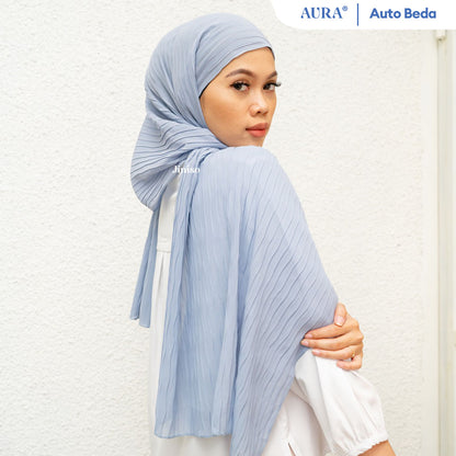 JINISO - Aura Dusty Blue Active Hijab Pashmina Shawl