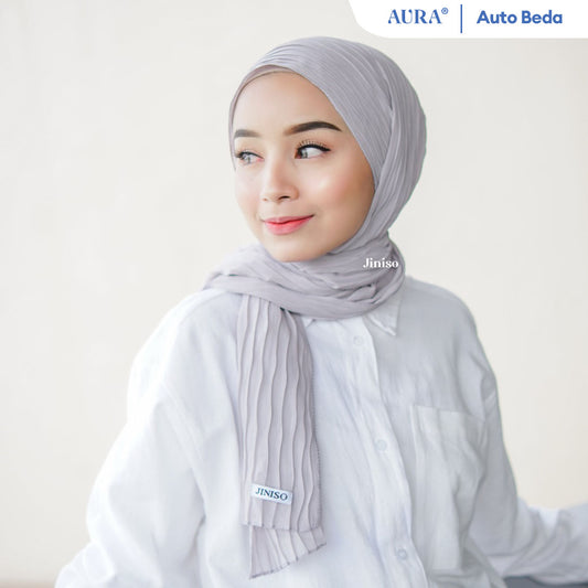 JINISO - Aura Icy Silver Active Hijab Pashmina Shawl