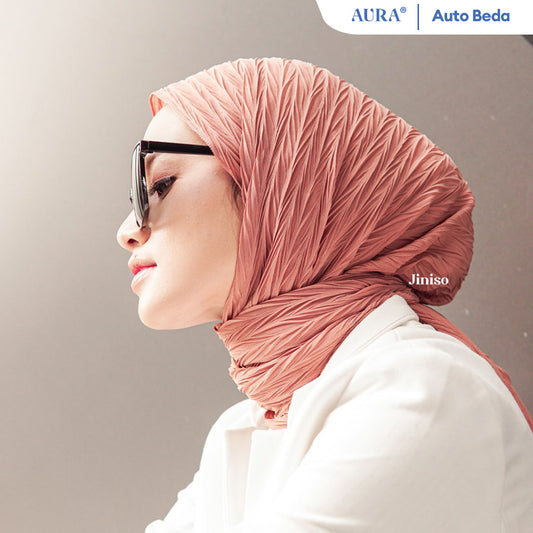 JINISO - Aura Jane Mauve Active Hijab Pashmina Shawl