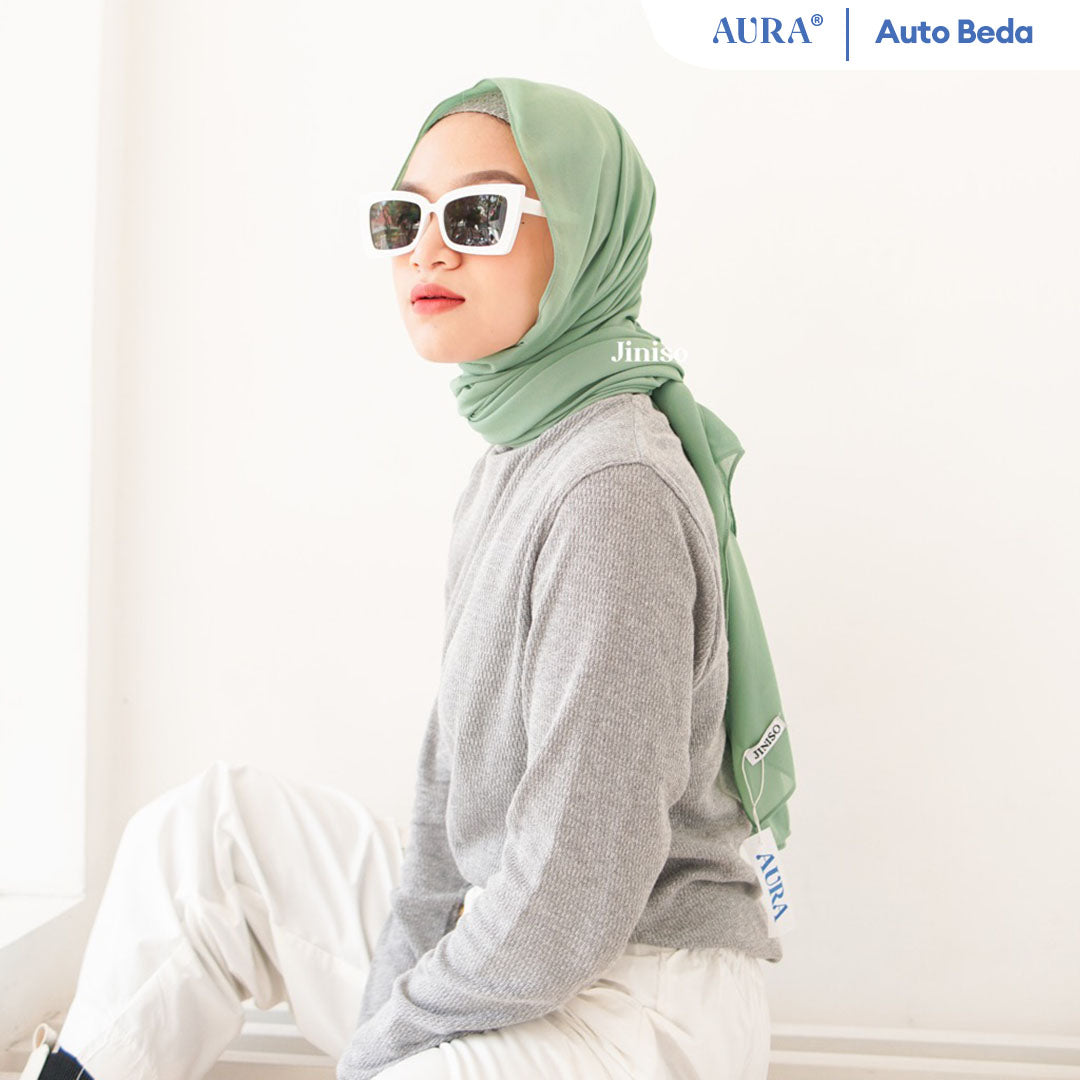 JINISO - Aura Matcha Latte Active Hijab Pashmina Shawl