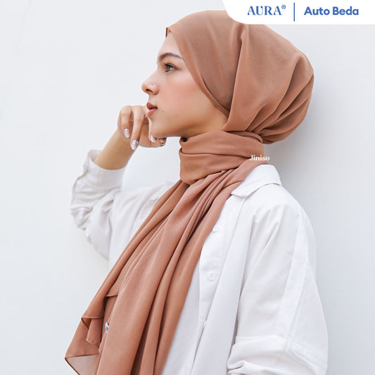 JINISO - Aura Millo Latte Active Hijab Pashmina Shawl