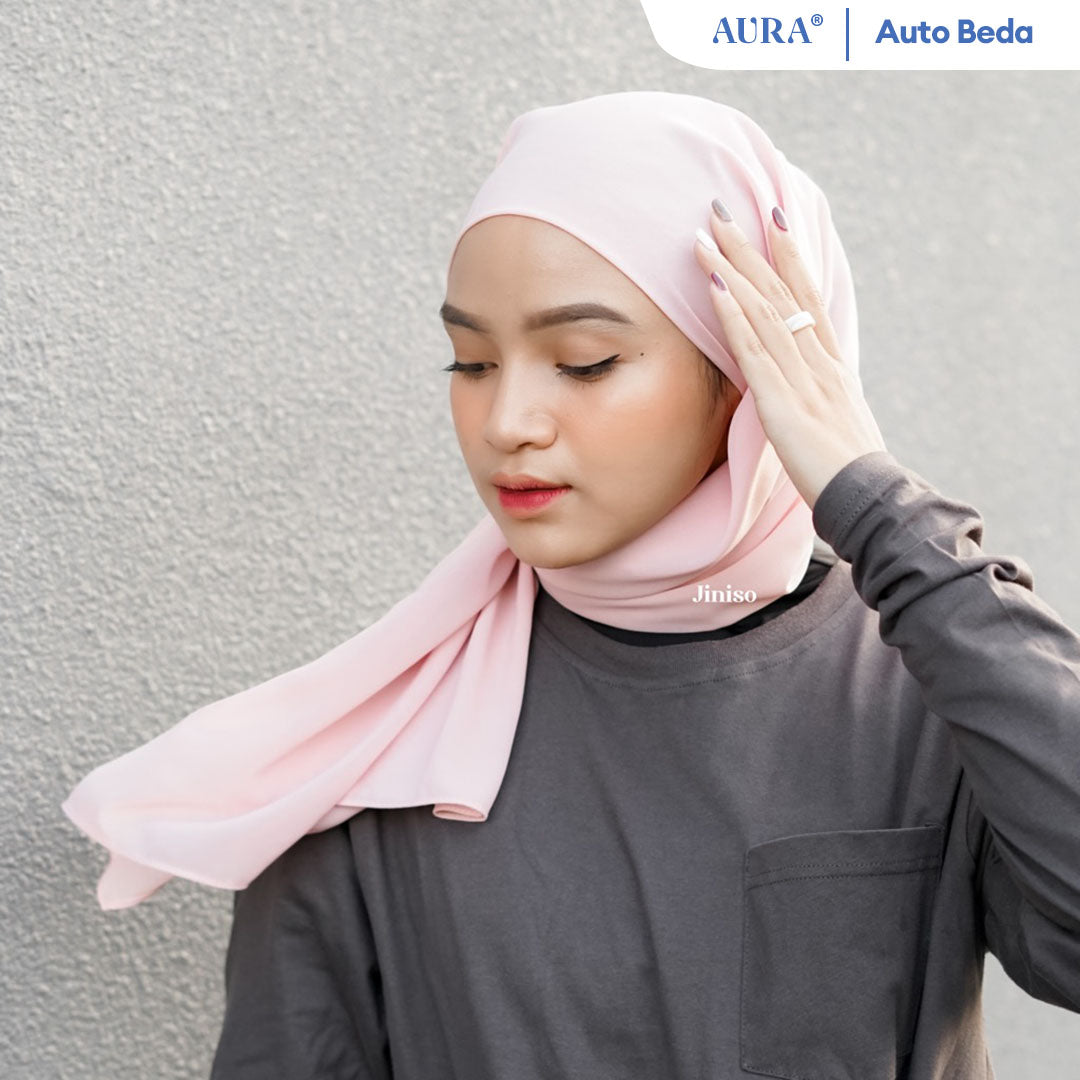 JINISO - Aura Nude Peach Active Hijab Pashmina Shawl