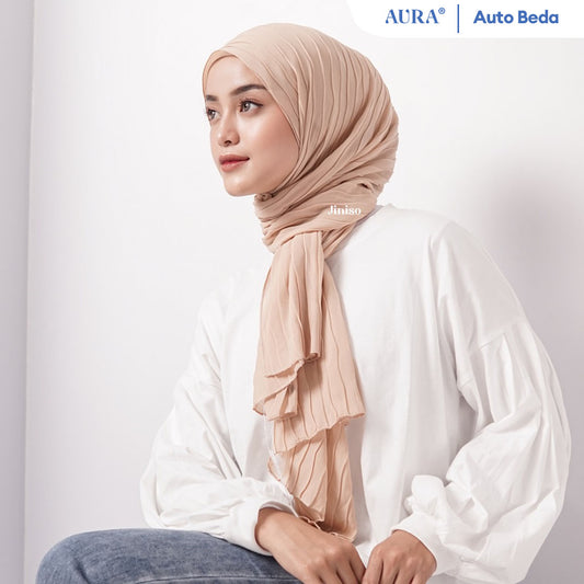 JINISO - Aura Smooth Latte Active Hijab Pashmina Shawl