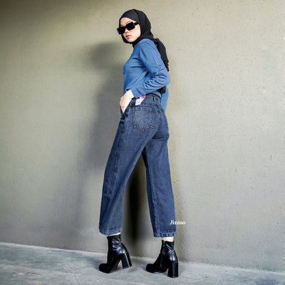 JINISO - Highwaist Kulot Jeans 302 HYPE BAE