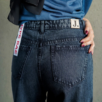 JINISO - Highwaist Kulot Jeans 302 HYPE BAE