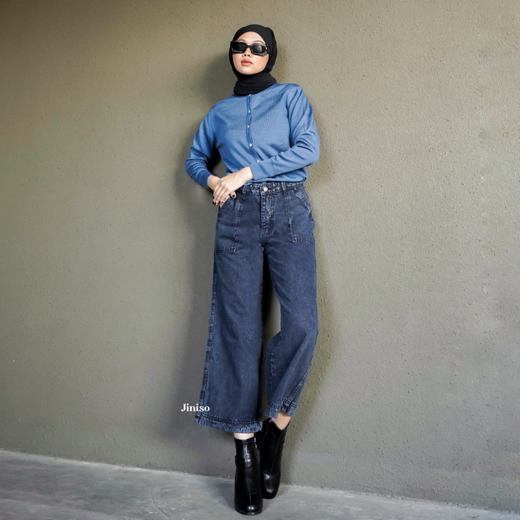 JINISO - Highwaist Kulot Jeans 302 HYPE BAE