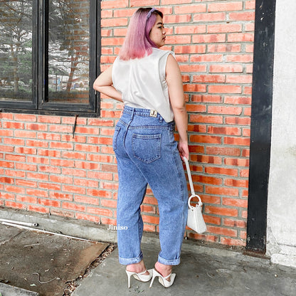 JINISO - Jumbo Boyfriend Jeans 1302 REAL CURVY