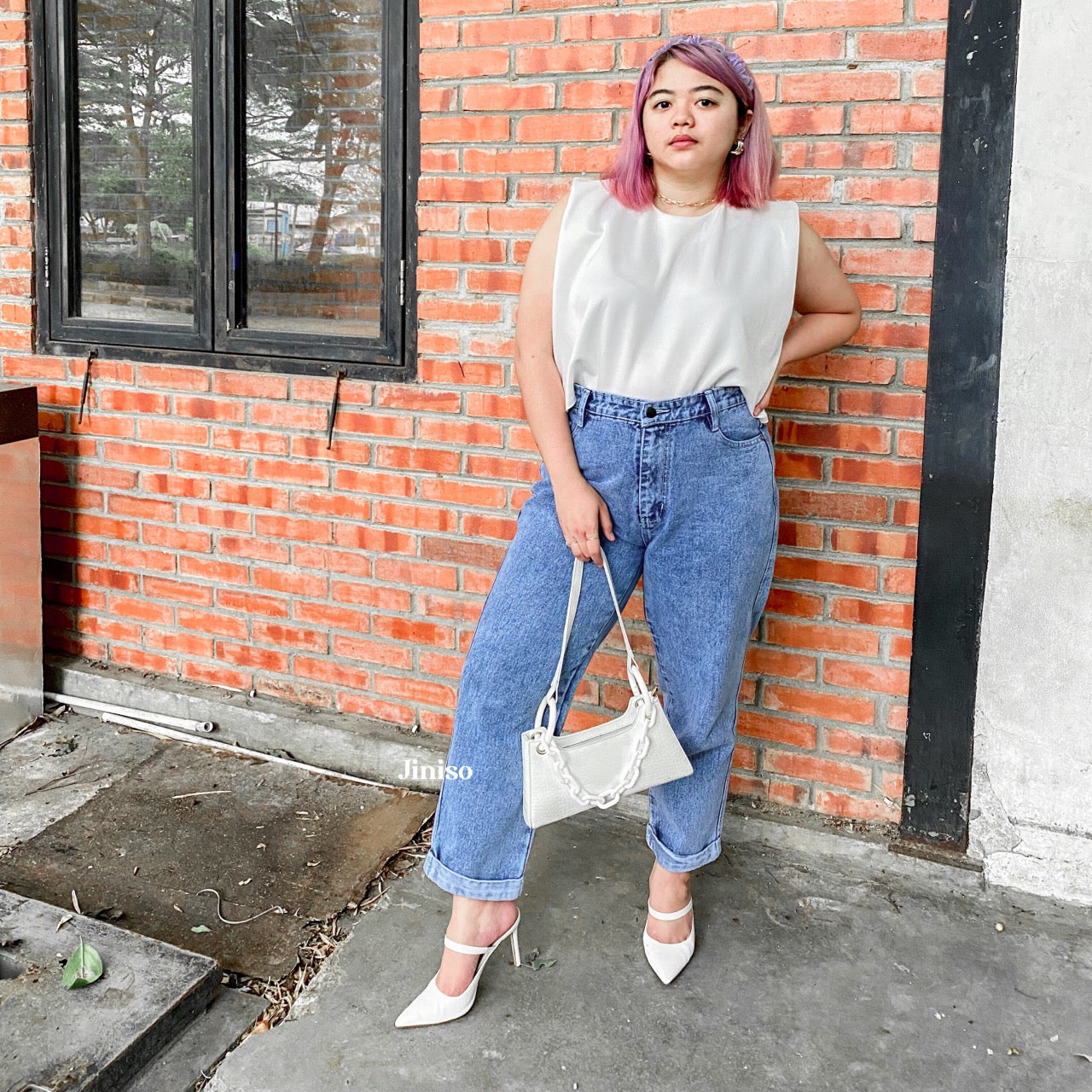 JINISO - Jumbo Boyfriend Jeans 1302 REAL CURVY