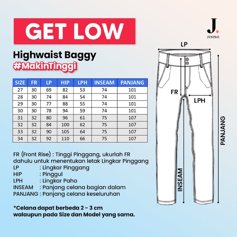 JINISO - Highwaist Baggy Jeans 518 - 528 GET LOW