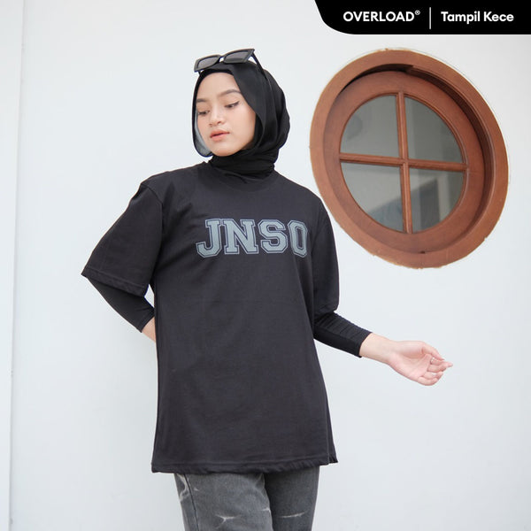JINISO T-Shirt Classic Oversize Tee Hitam JNSO Darkgrey | Kaos