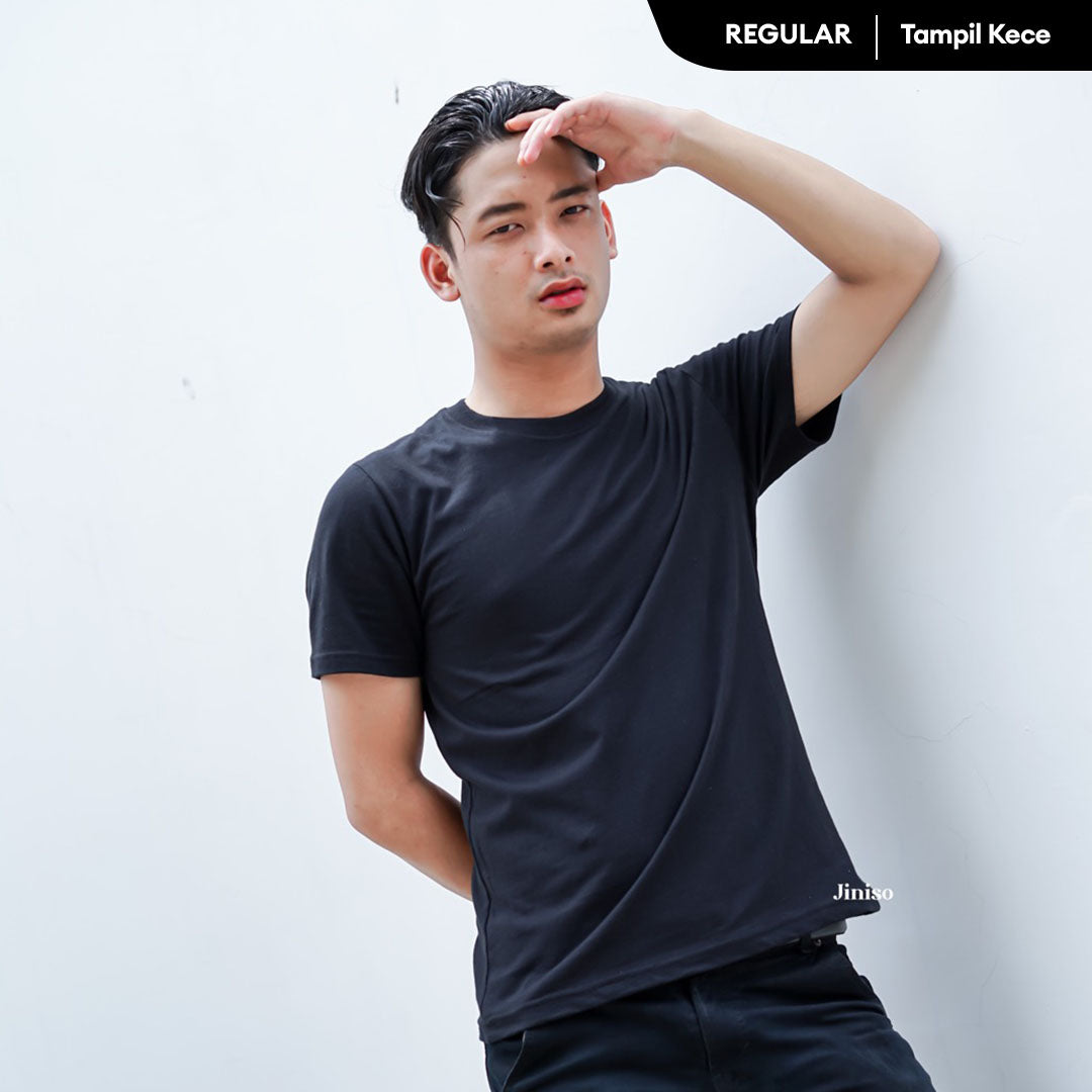 JINISO Kaos Pria Everyday Basic Polos T-Shirt