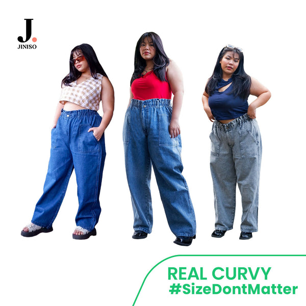 JINISO - Jumbo Real Curvy Baggy Mom Jeans