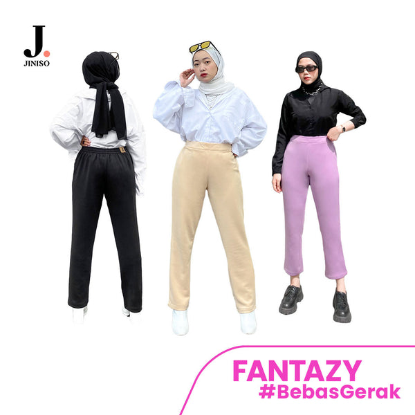 JINISO - Relax Highwaist Premium Pants Celana Panjang Wanita FANTAZY Vol. 1