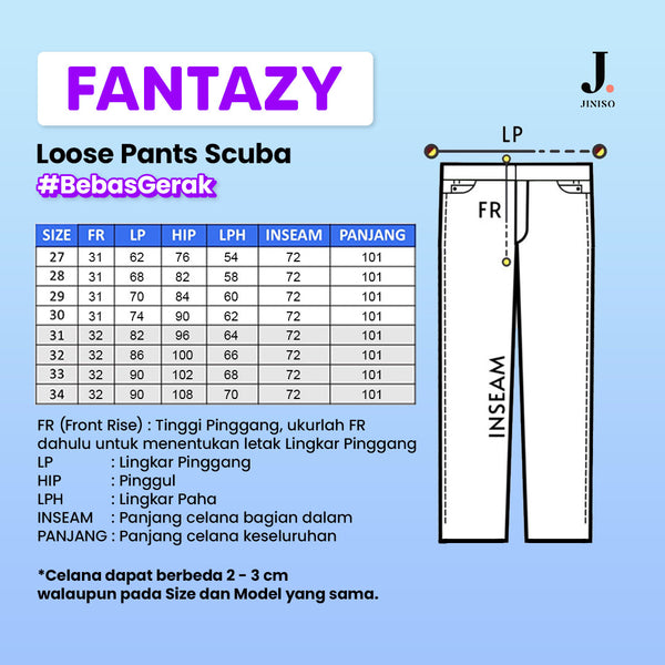 JINISO - Loose Pants Celana Panjang 312 - 322