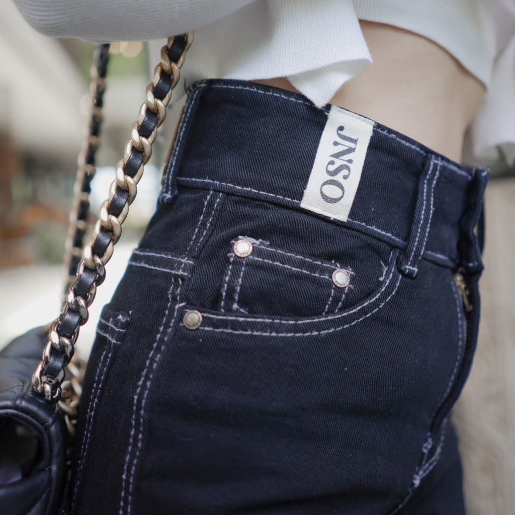 JINISO - Highwaist Baggy Ripped Jeans  509 MYSTIC GAL