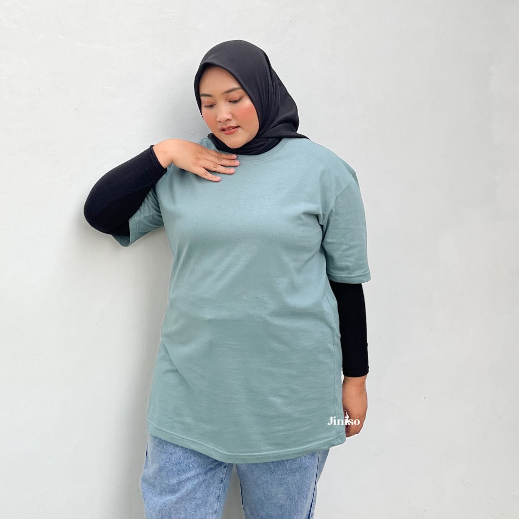 JINISO Kaos Big Size Oversize T-Shirt Polos