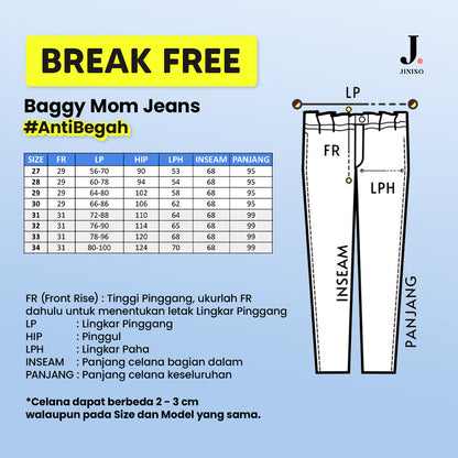 JINISO - Baggy Mom Jeans 906 BREAK FREE