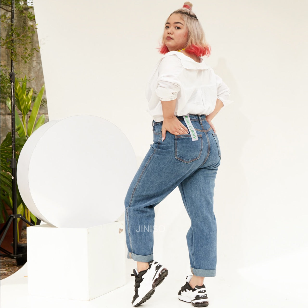 JINISO - Jumbo Boyfriend Jeans 1305 REAL CURVY