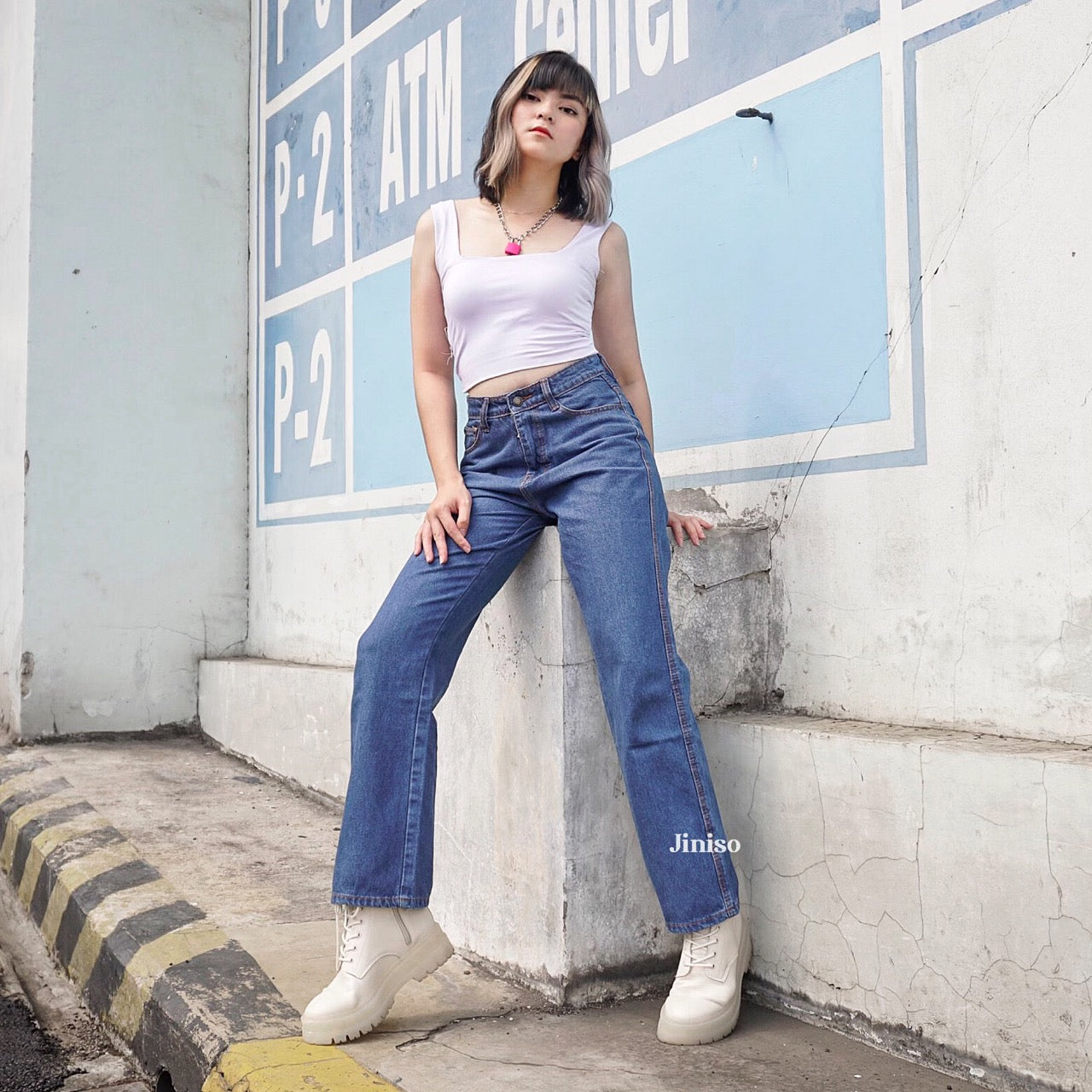 JINISO - Highwaist Loose Jeans 815 HANGOVER