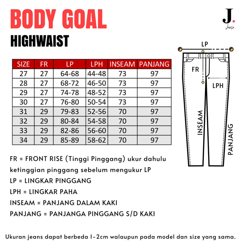 JINISO - Highwaist Jeans 870 - 880 BODY GOAL