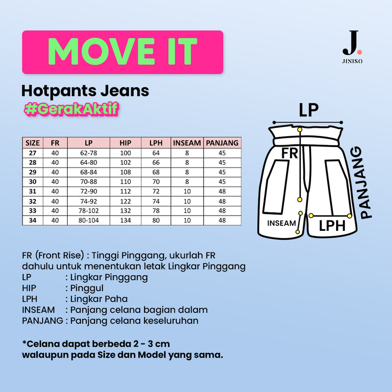 JINISO - Fuji Hot Pants Jeans 443 - 453 MOVE IT