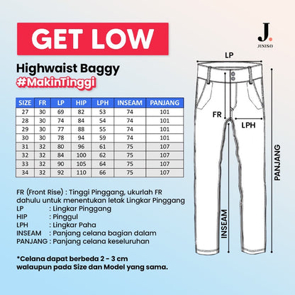 JINISO - Highwaist Baggy Jeans 510 GET LOW